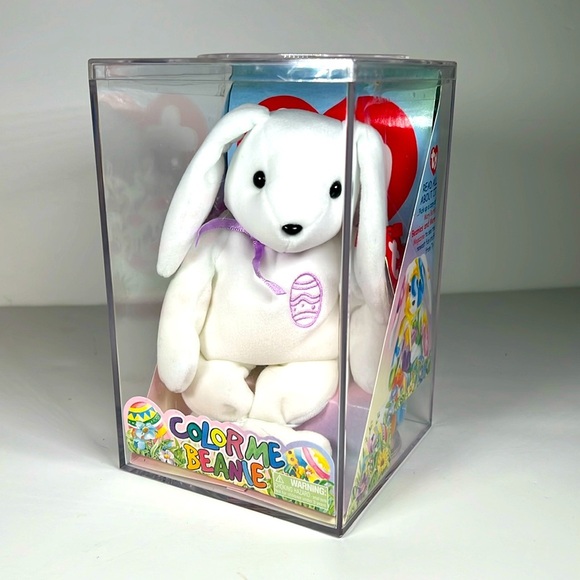 TY “Color Me Beanie” Bunny Rabbit NWT in Case - Picture 1 of 9